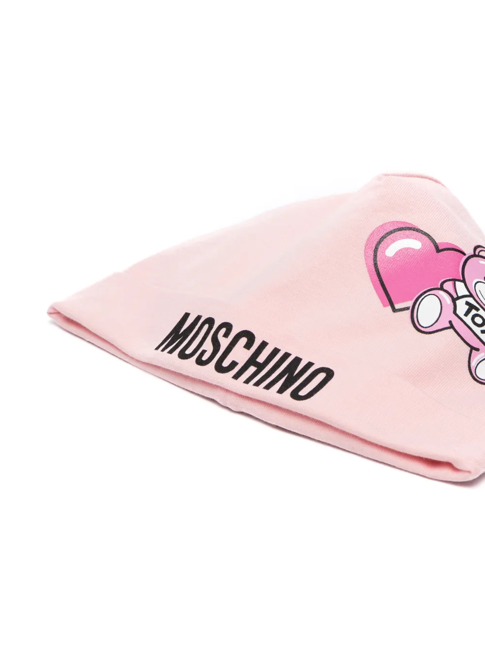 фото Moschino kids шапка бини с принтом teddy bear