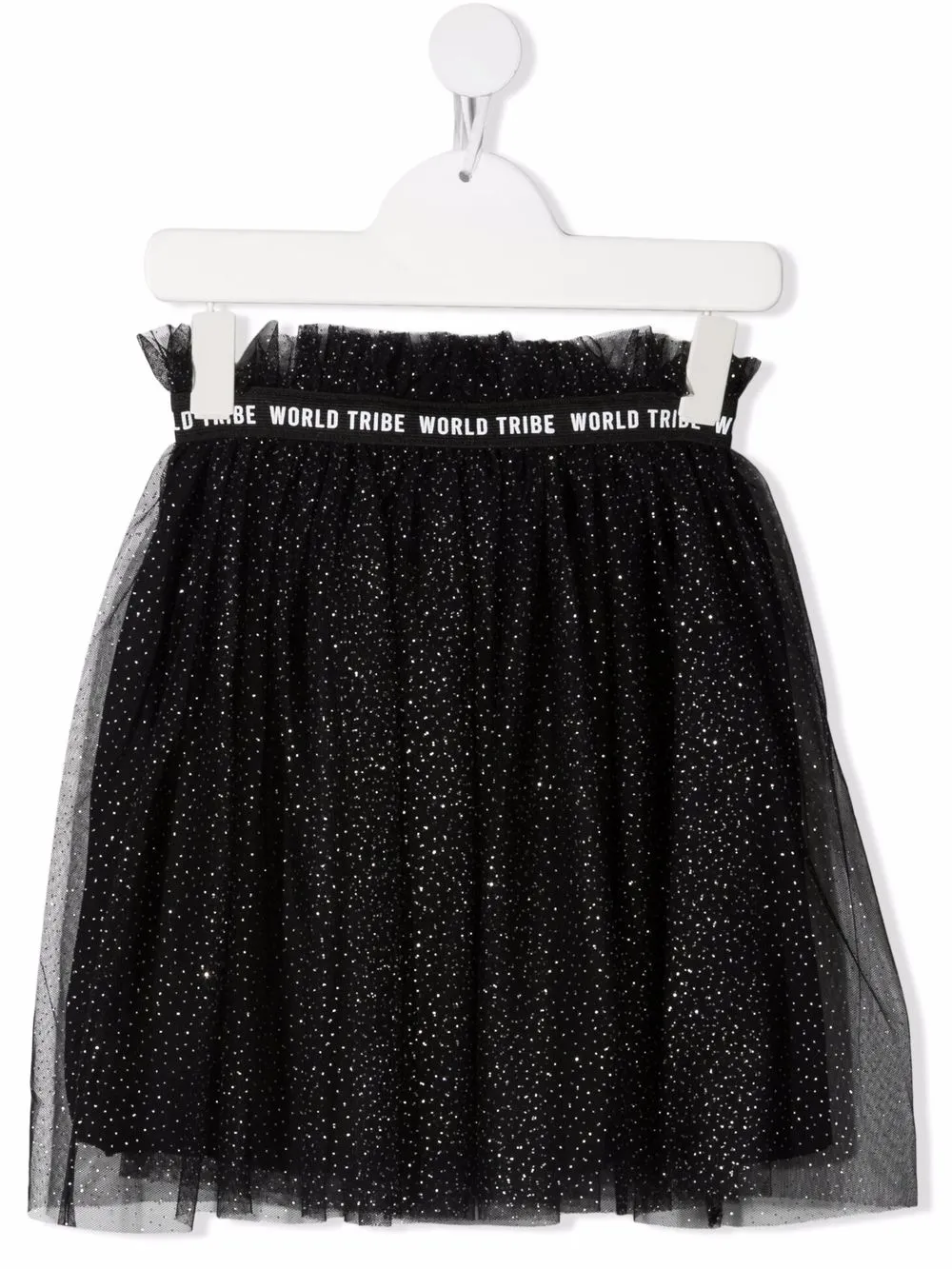 

Andorine metallic threading tulle skirt - Black