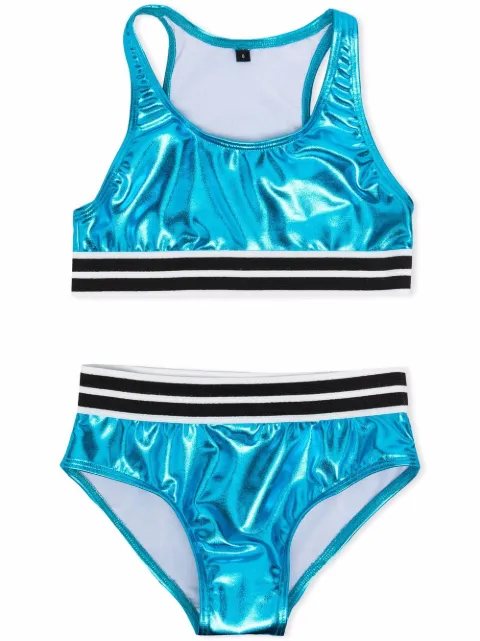 Andorine metallic two-piece bikini