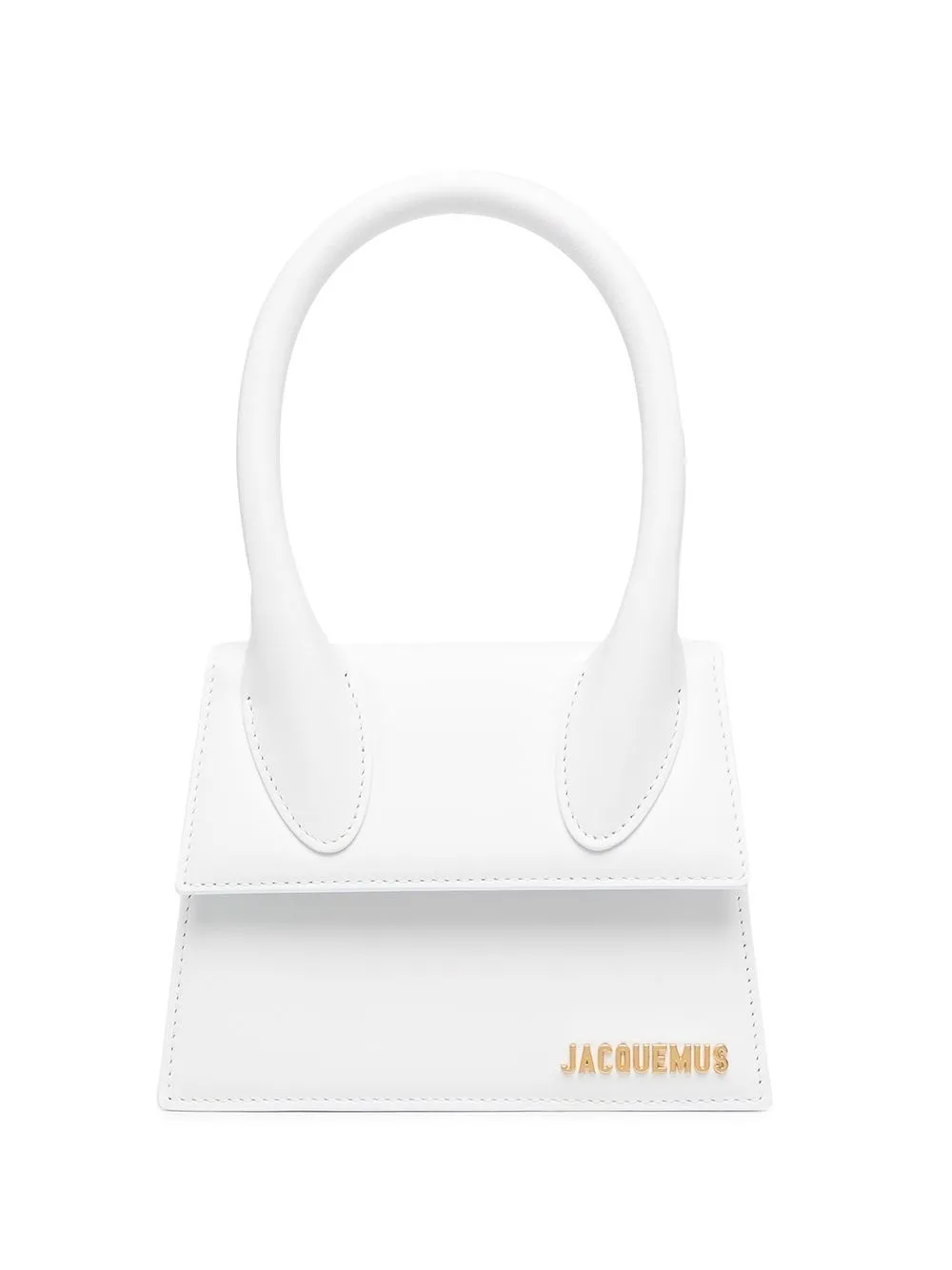 Shop Jacquemus Le Chiquito Moyen Top-handle Bag In White