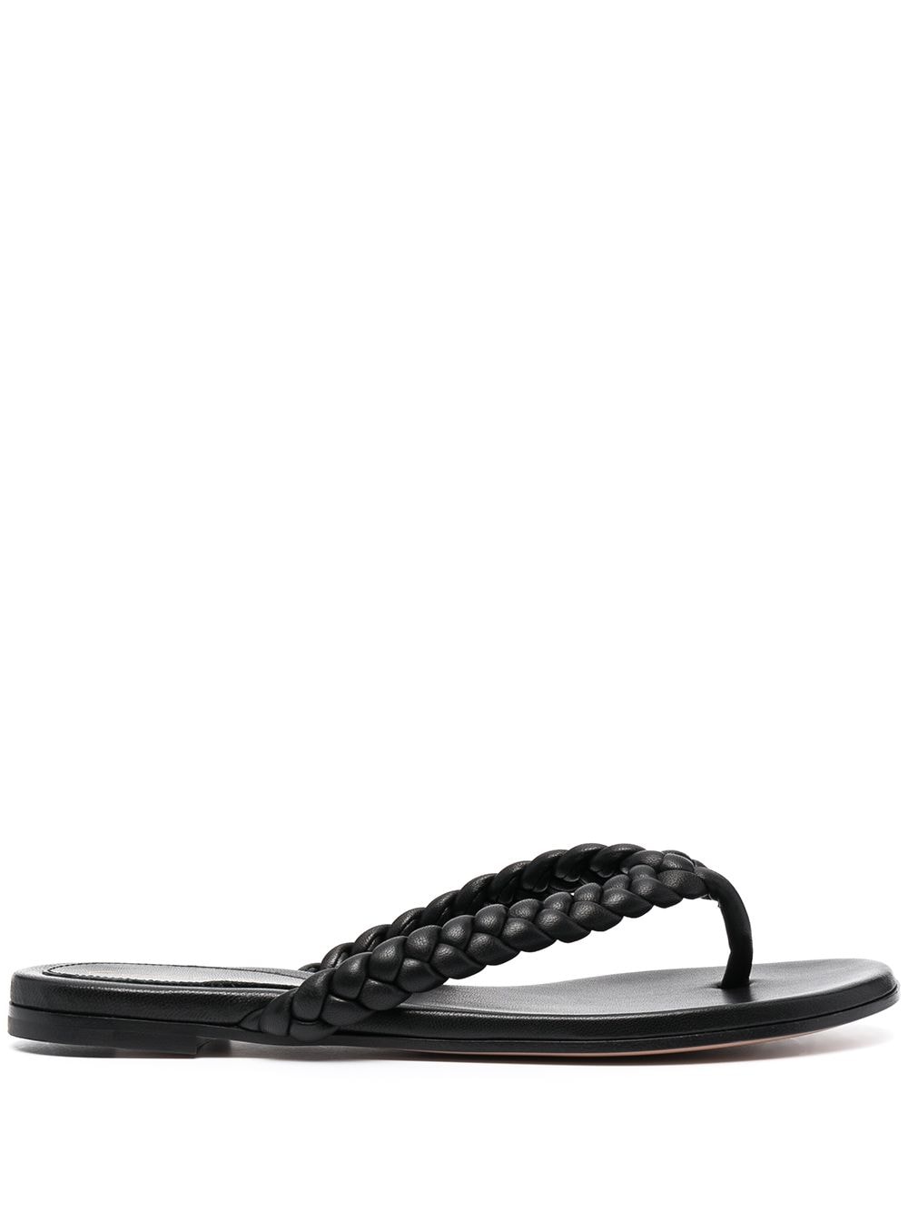 Gianvito Rossi Braided Flip Flops - Farfetch