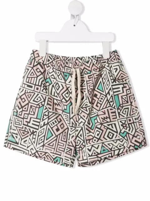 Andorine TEEN geometric print shorts