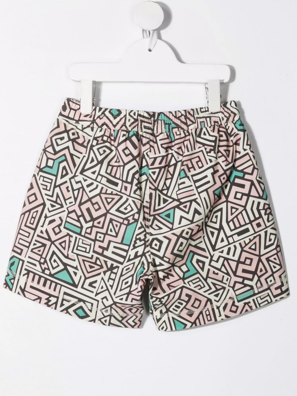Andorine Shorts met geometrische print Beige