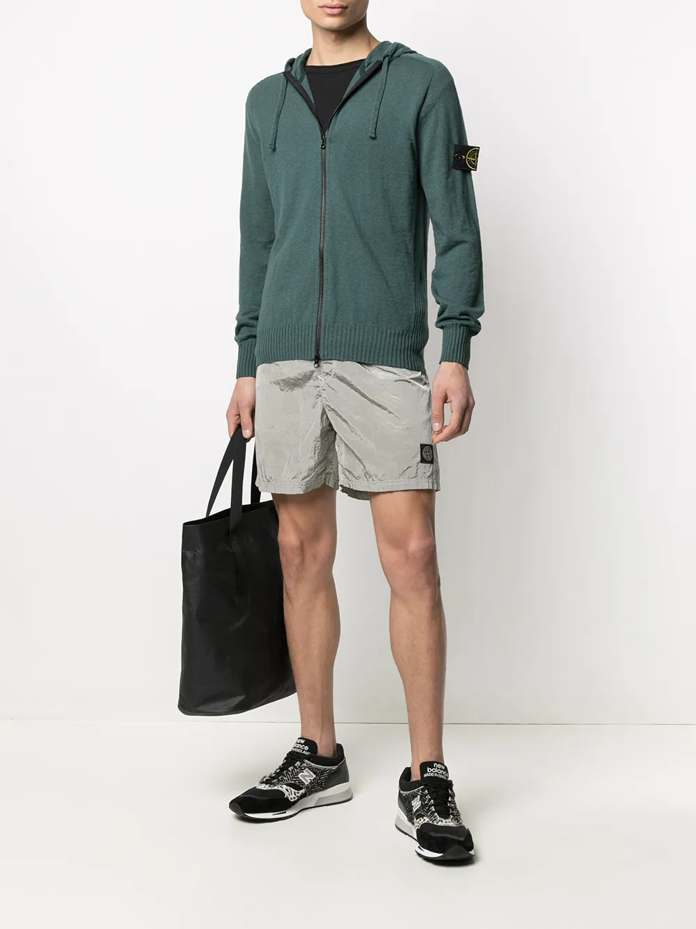 фото Stone island спортивные шорты с нашивкой-логотипом
