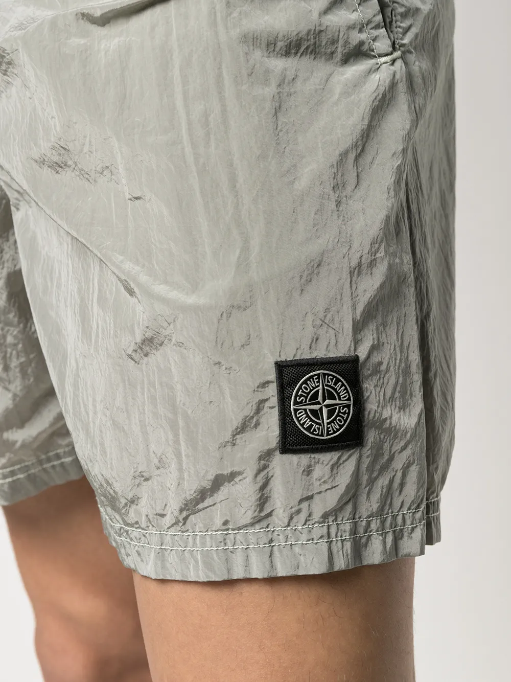 фото Stone island спортивные шорты с нашивкой-логотипом