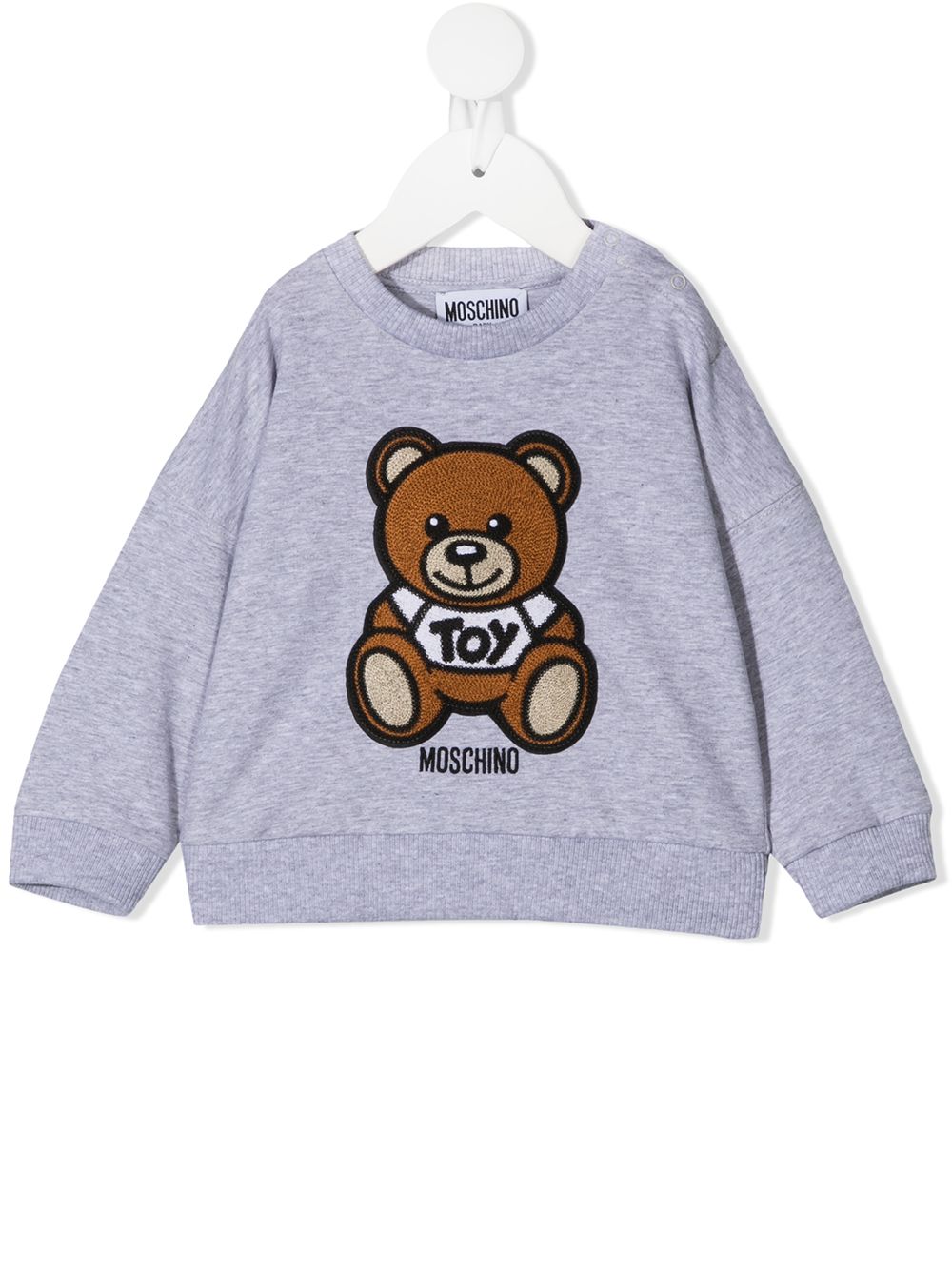 фото Moschino kids толстовка с принтом teddy bear