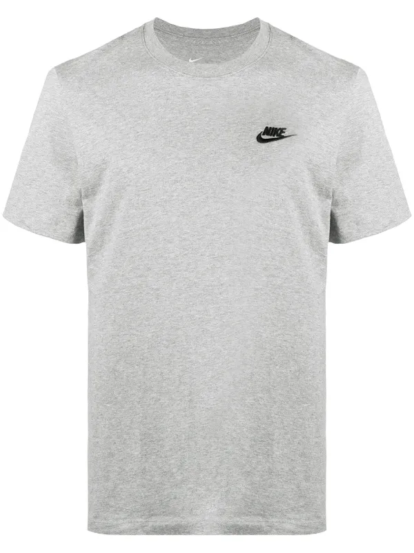 Nike Swoosh Logo T-shirt Grey FARFETCH AZ