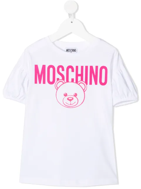 Moschino Kids teddy bear-print short-sleeved T-shirt
