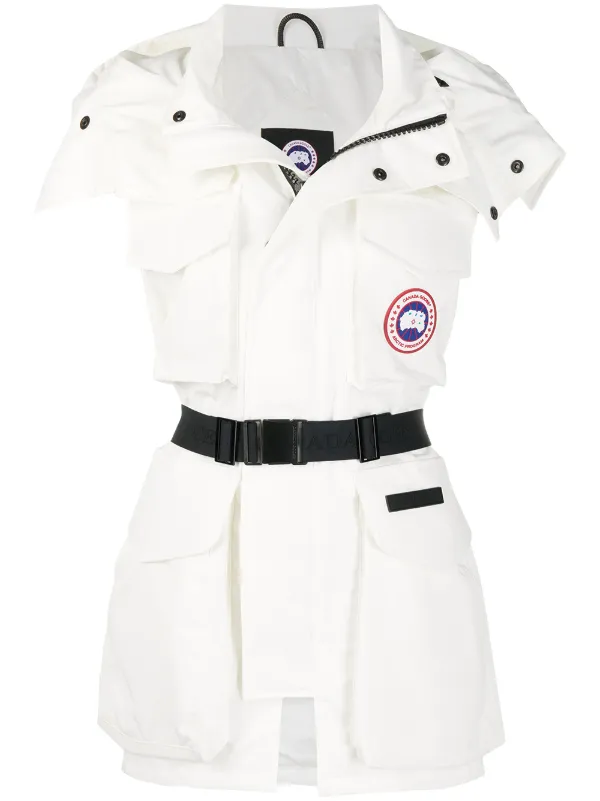 canada goose gilet white
