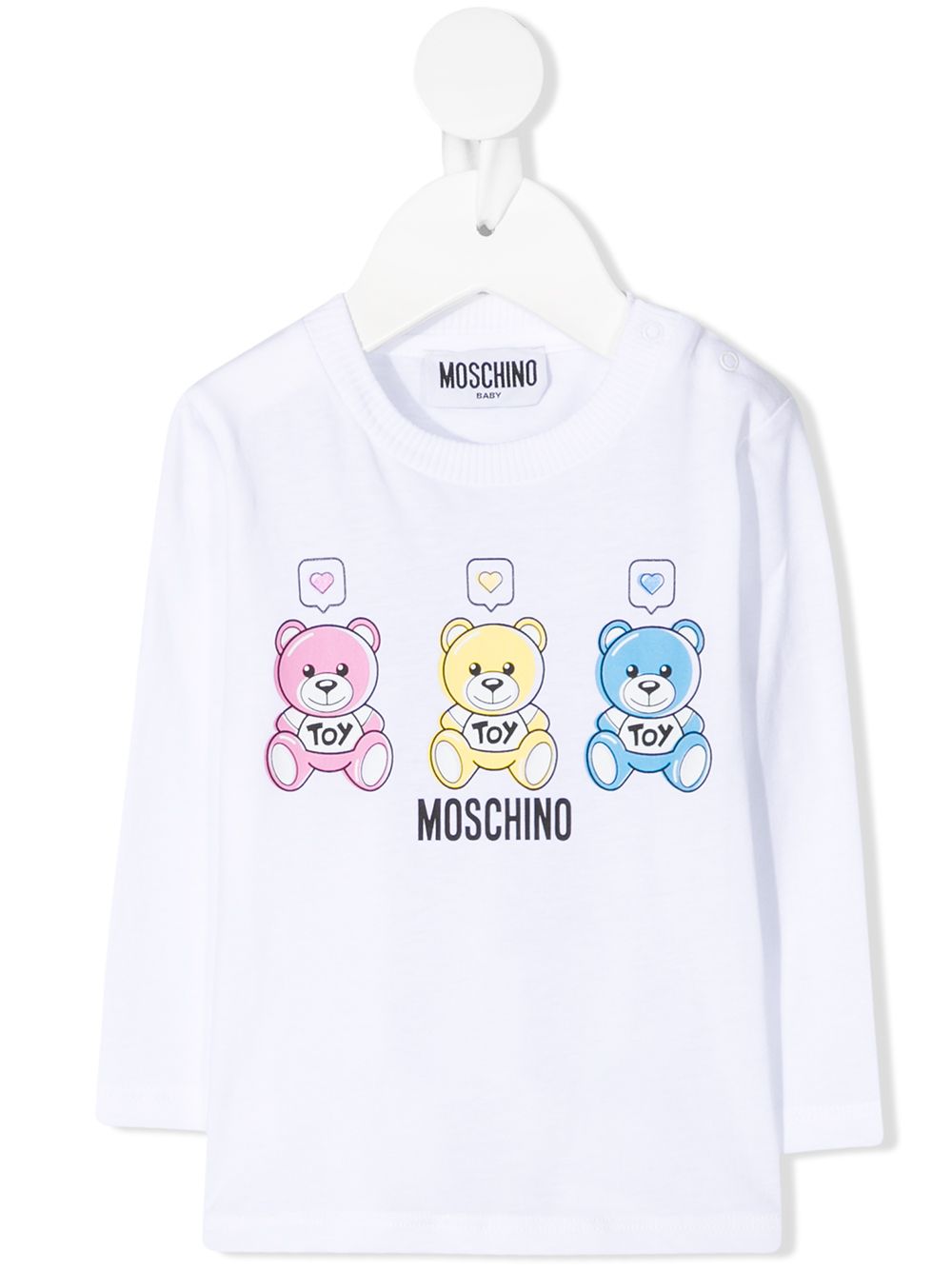 фото Moschino kids футболка с принтом