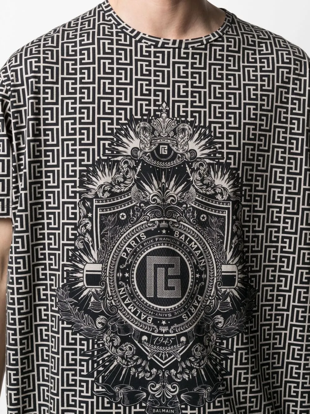 фото Balmain футболка с монограммой