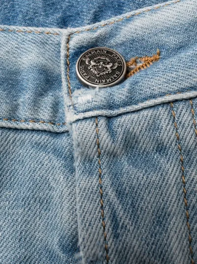 Sale Balmain distressed straight-leg 