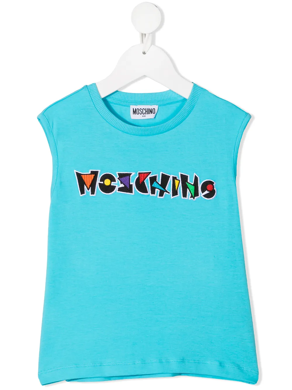 фото Moschino kids топ без рукавов с логотипом