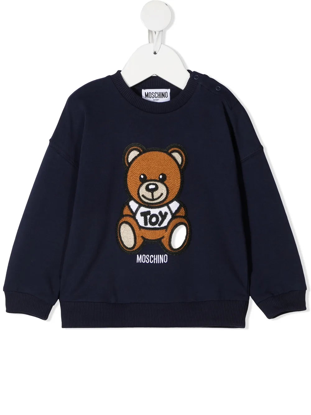 

Moschino Kids sudadera con motivo Toy Teddy - Azul