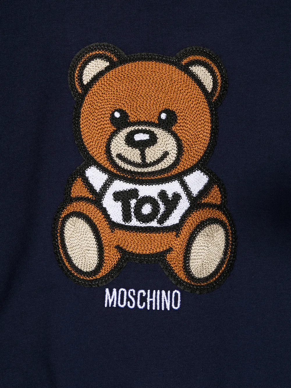 фото Moschino kids толстовка с принтом toy teddy