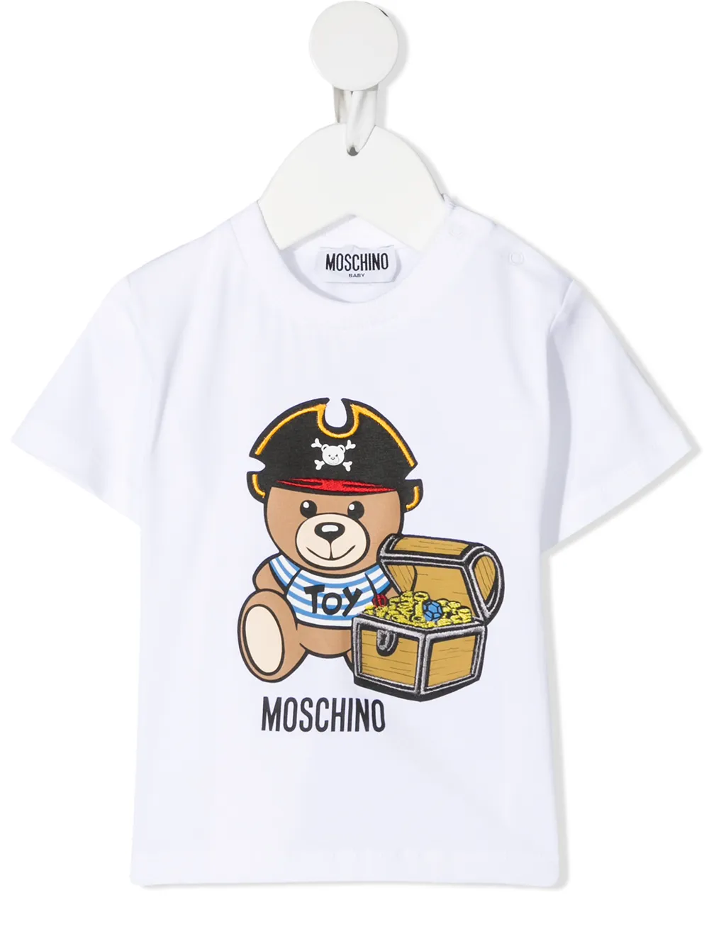 фото Moschino kids футболка с принтом pirate toy teddy