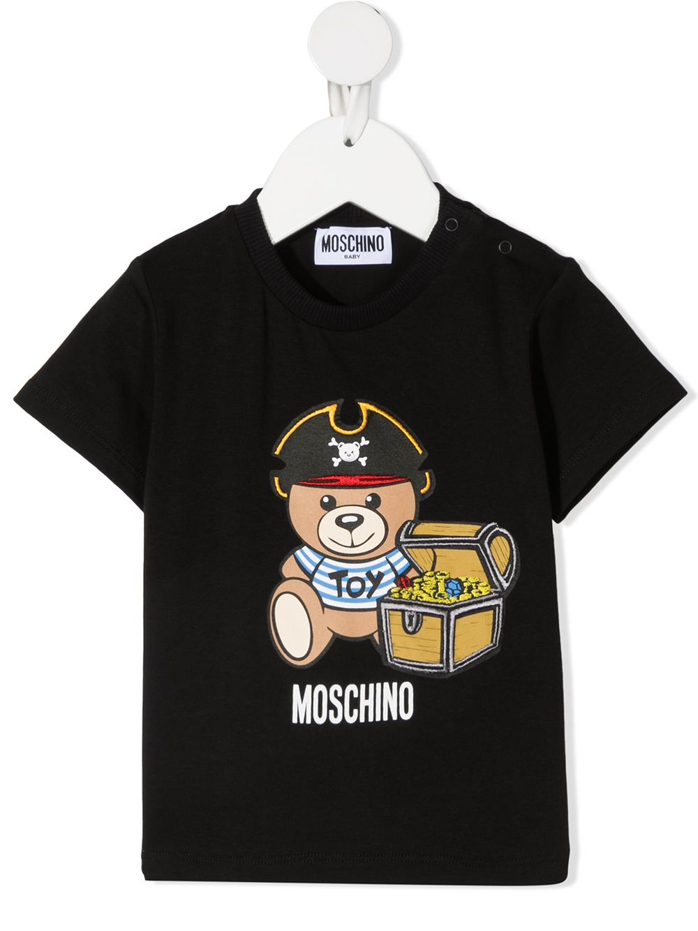 фото Moschino kids футболка с принтом pirate toy teddy