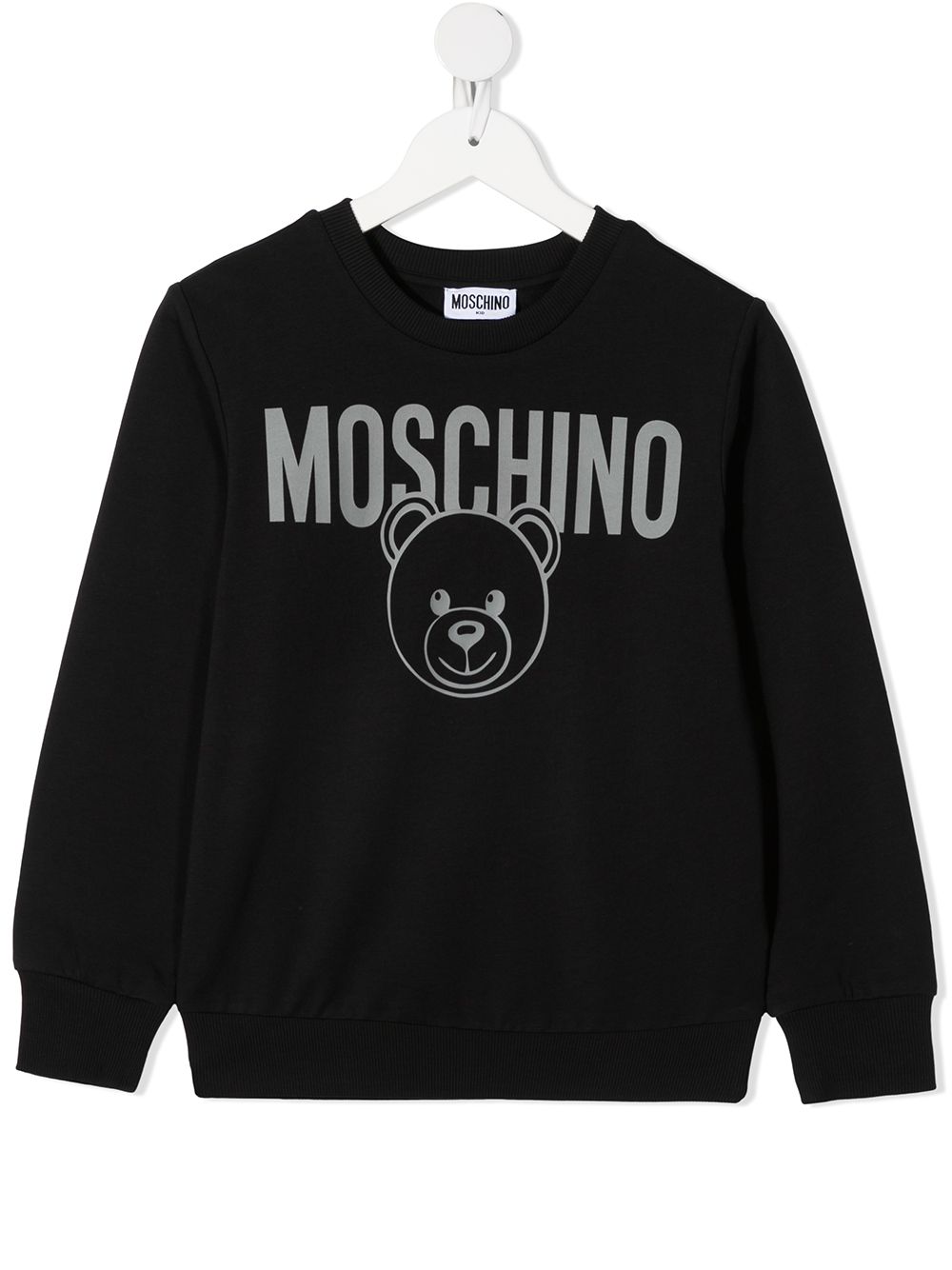 фото Moschino kids толстовка с принтом teddy bear