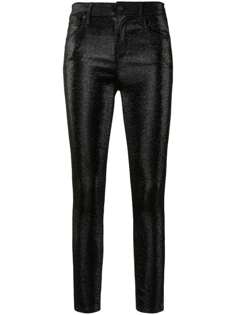 RTA Madrid glitter skinny-fit trousers