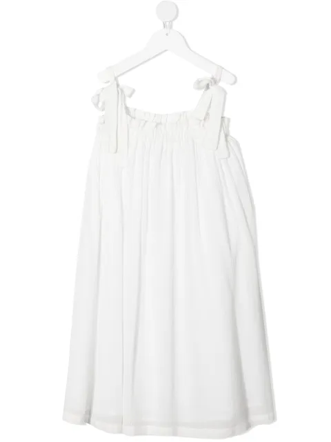 Andorine ruffled midi dress
