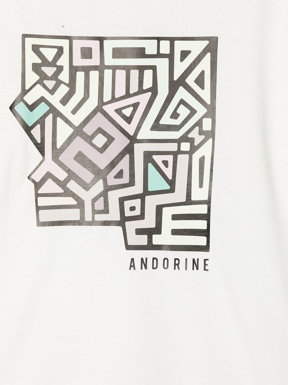фото Andorine платье-футболка с оборками и логотипом