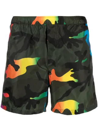Valentino camouflage-print swim shorts 
