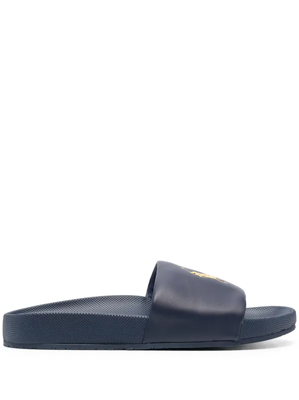 white ralph lauren slides