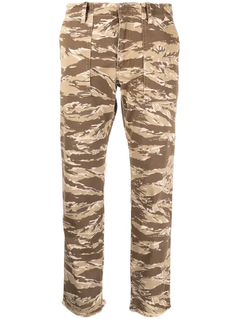 Nili Lotan camouflage print cropped trousers 