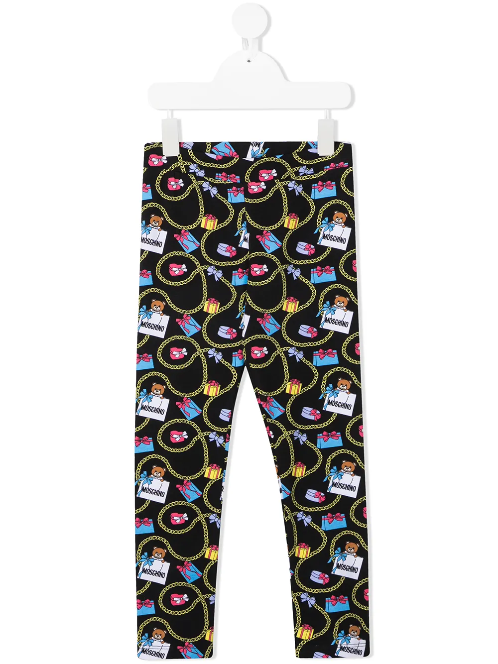 Image 1 of Moschino Kids gift box Teddy-print leggings