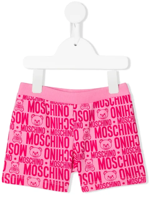 Moschino Kids logo-print shorts