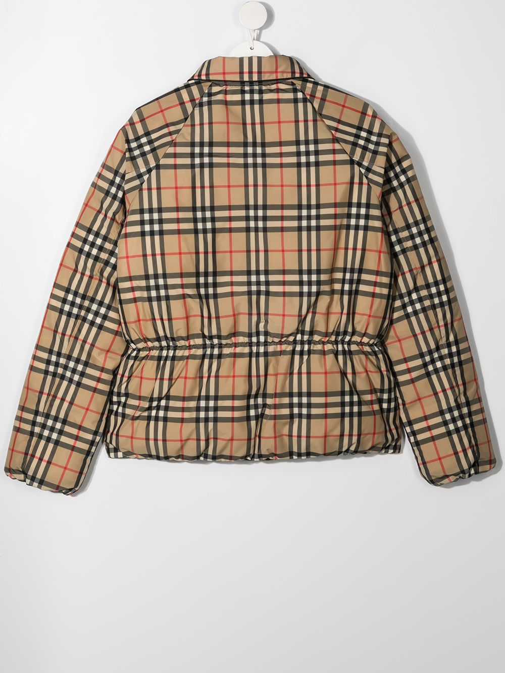 фото Burberry kids пуховик в клетку vintage check