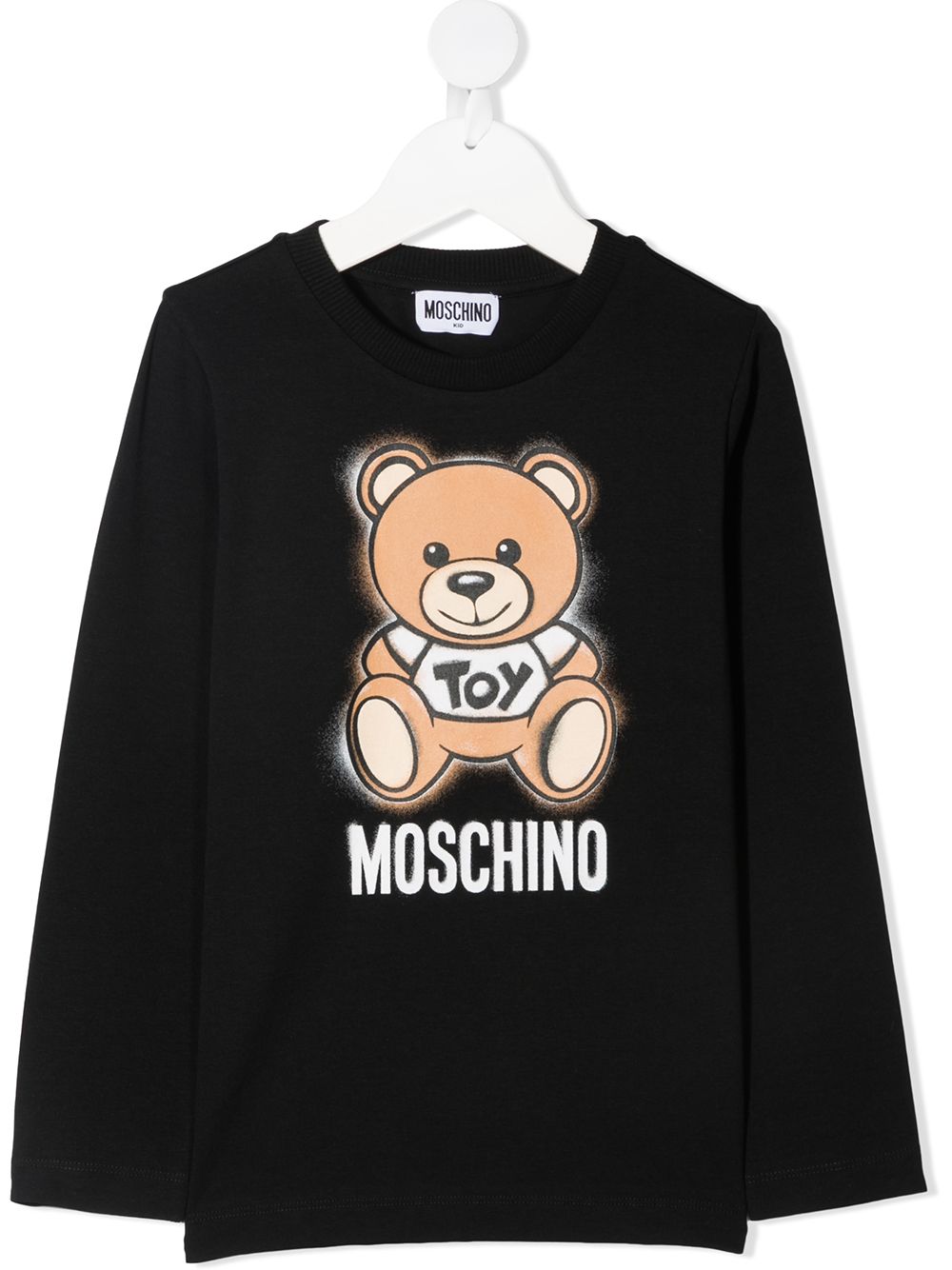 фото Moschino kids толстовка с принтом teddy bear