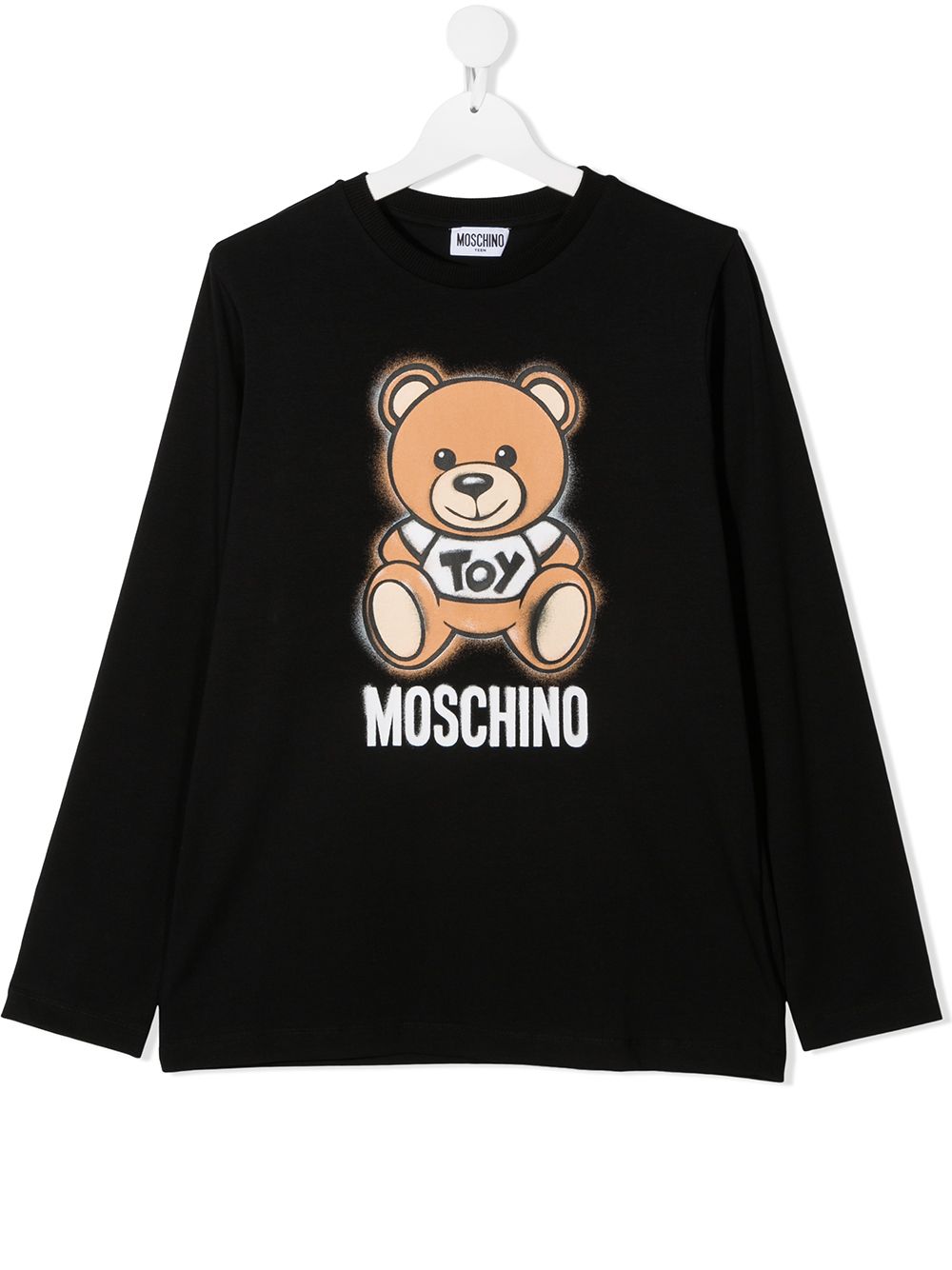 фото Moschino kids толстовка с принтом teddy bear