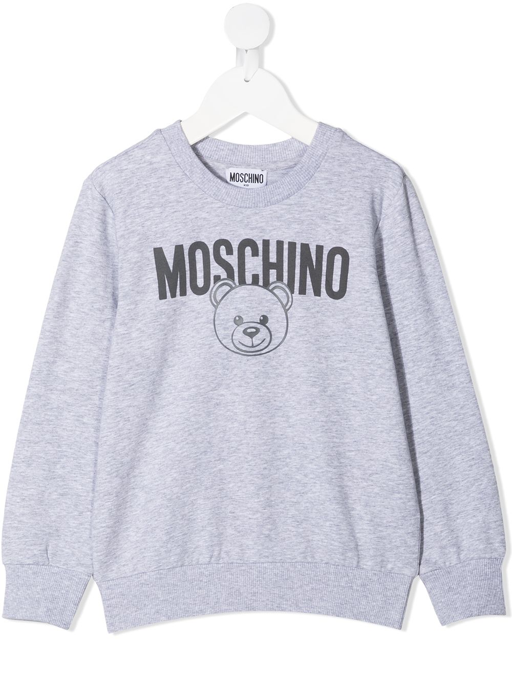 фото Moschino kids толстовка с принтом teddy bear