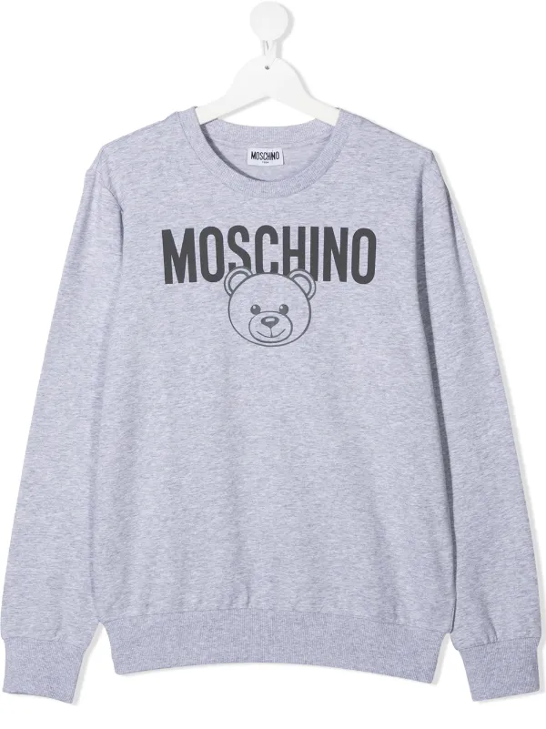 teddy bear print sweatshirt
