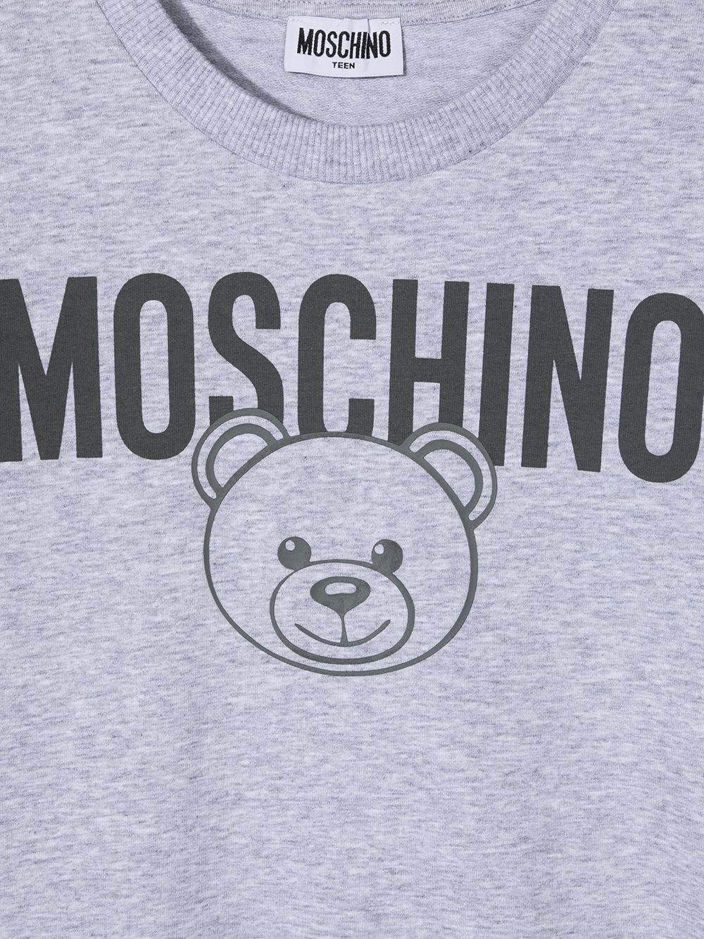 фото Moschino kids толстовка с принтом teddy bear