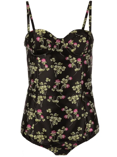 RED Valentino body con estampado floral