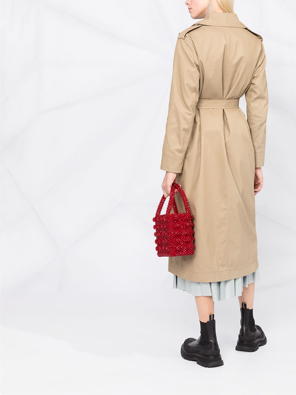 фото Red valentino belted-waist trench coat