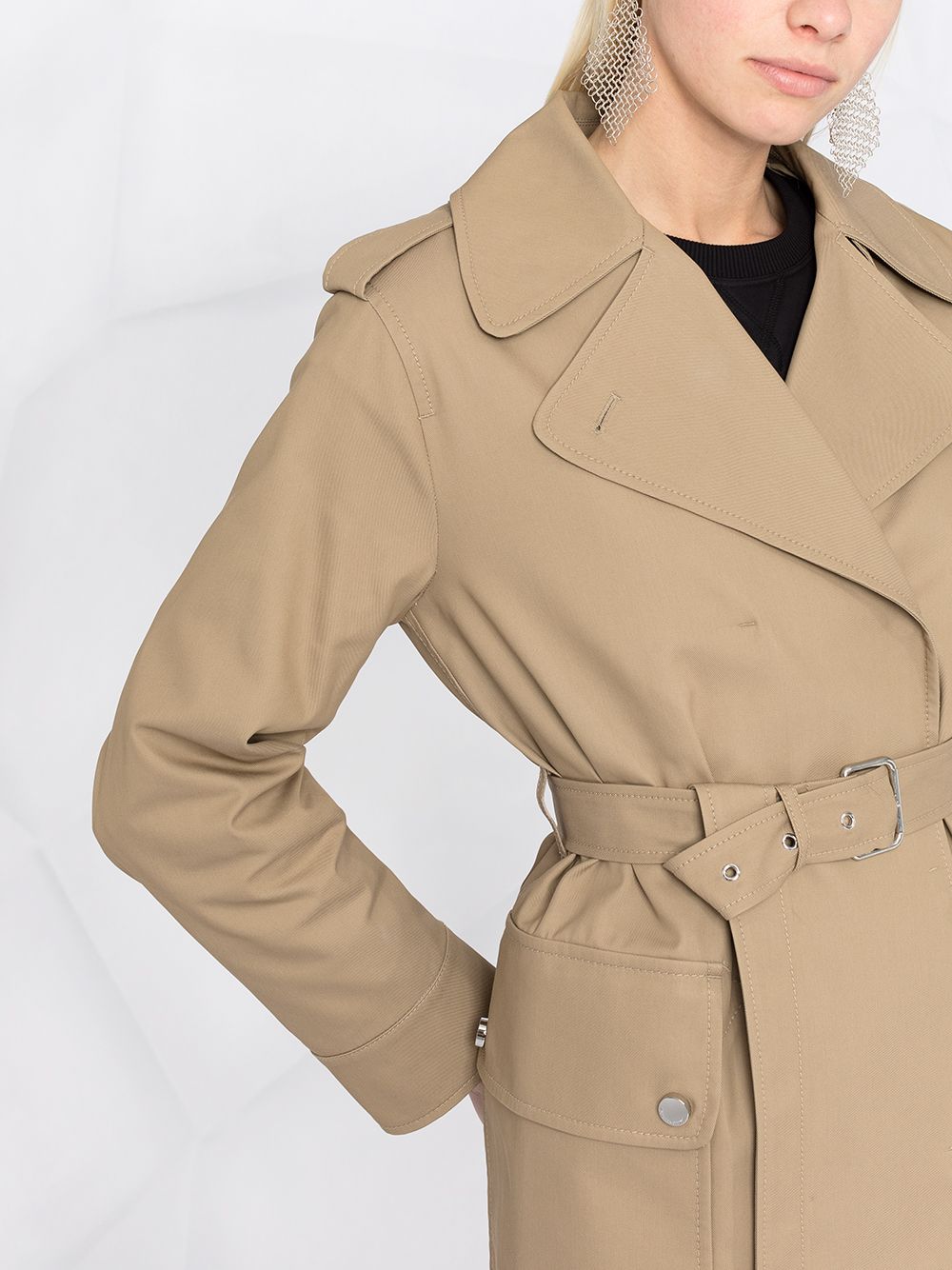 фото Red valentino belted-waist trench coat