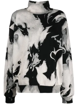 Shop Alexander Wang heart print mock 