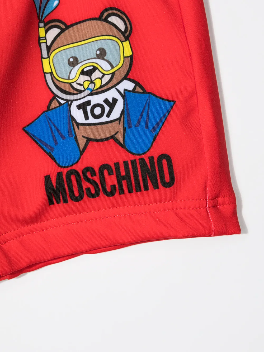 фото Moschino kids плавки-шорты с принтом teddy diver