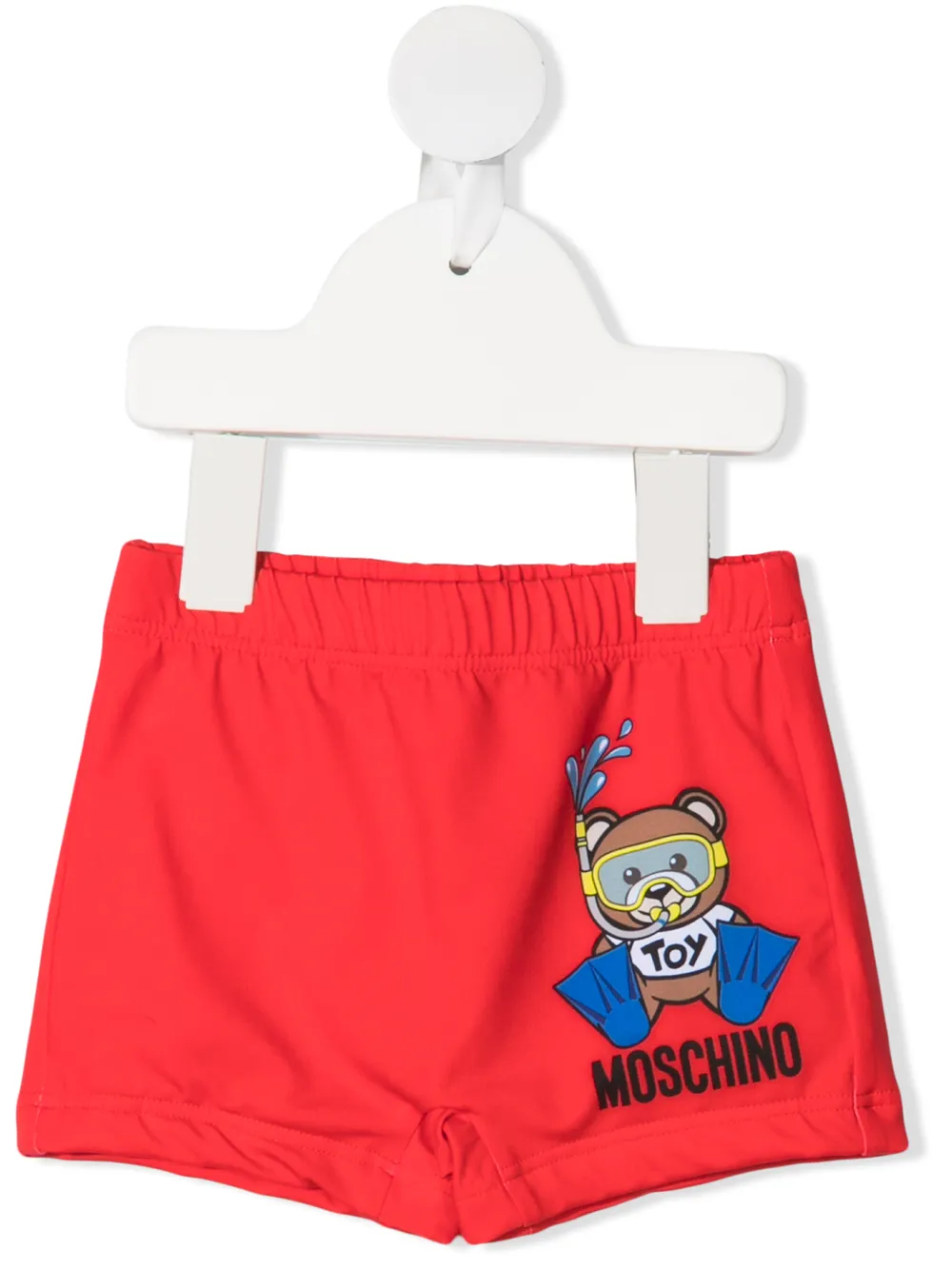 фото Moschino kids плавки-шорты с принтом teddy diver