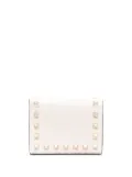 Valentino Garavani Rockstud-embellished foldover purse - White