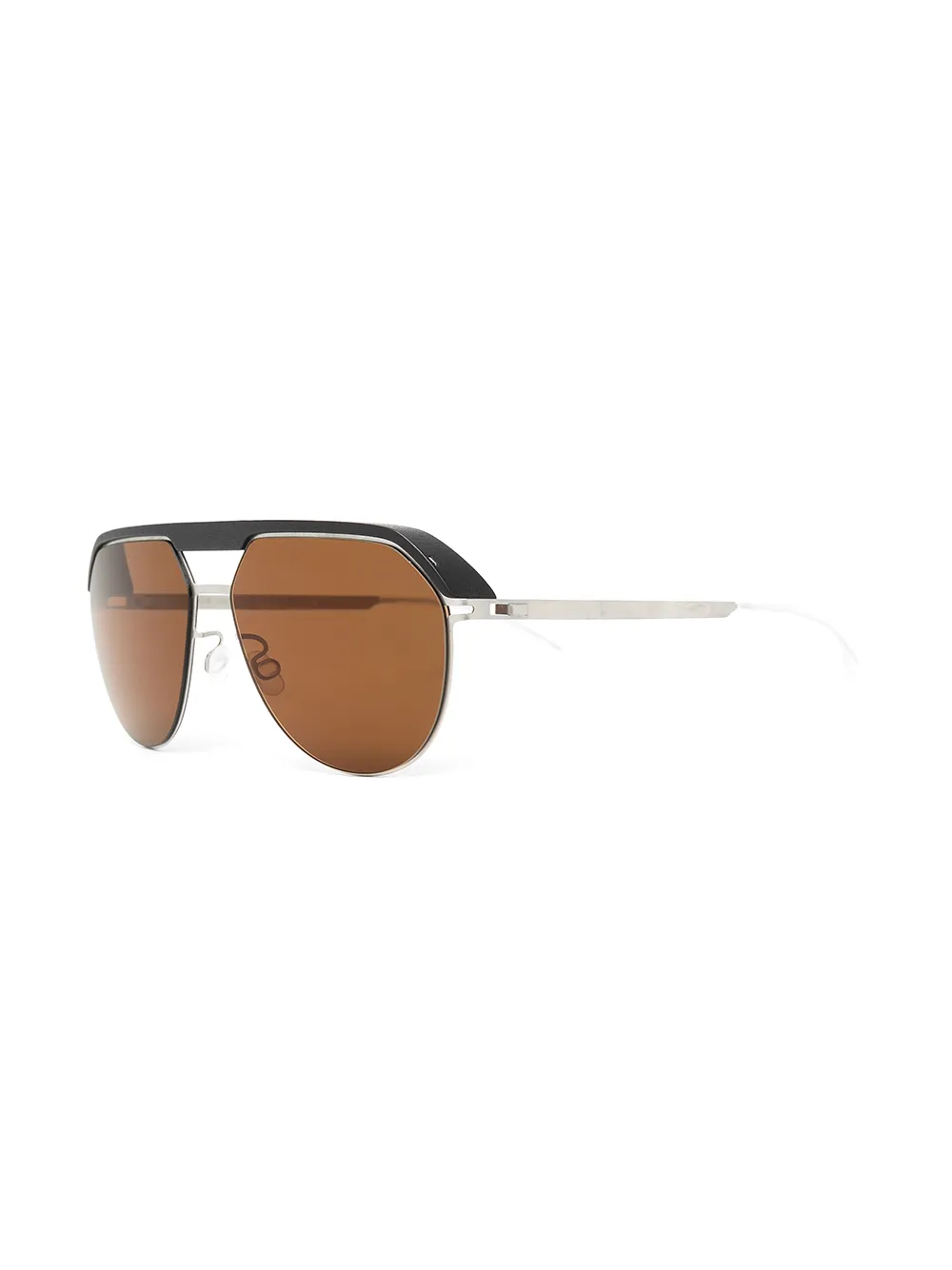 фото Mykita солнцезащитные очки-авиаторы со вставкой
