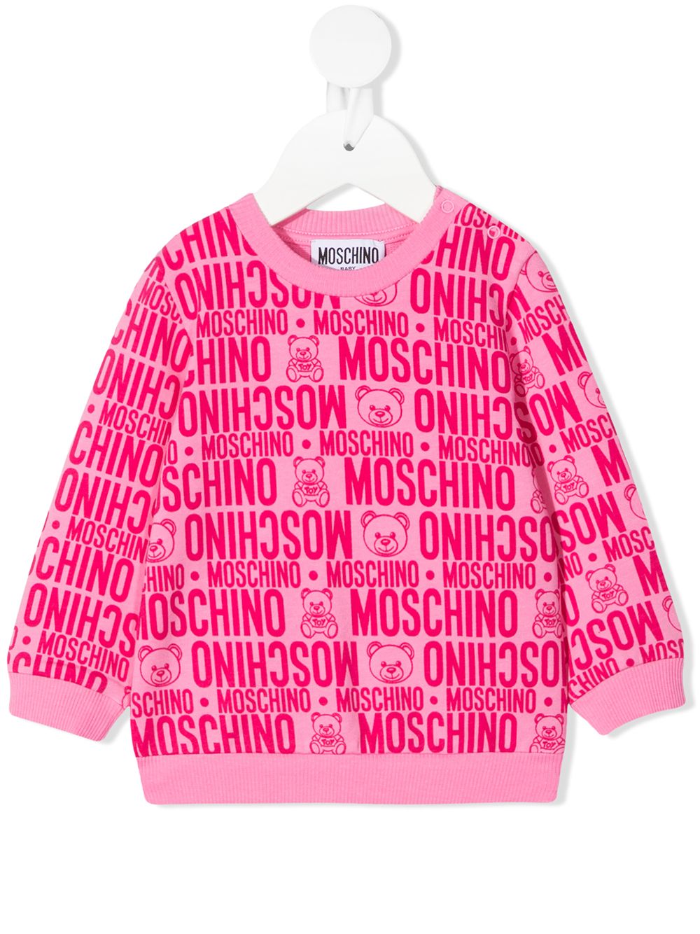 фото Moschino kids толстовка с принтом