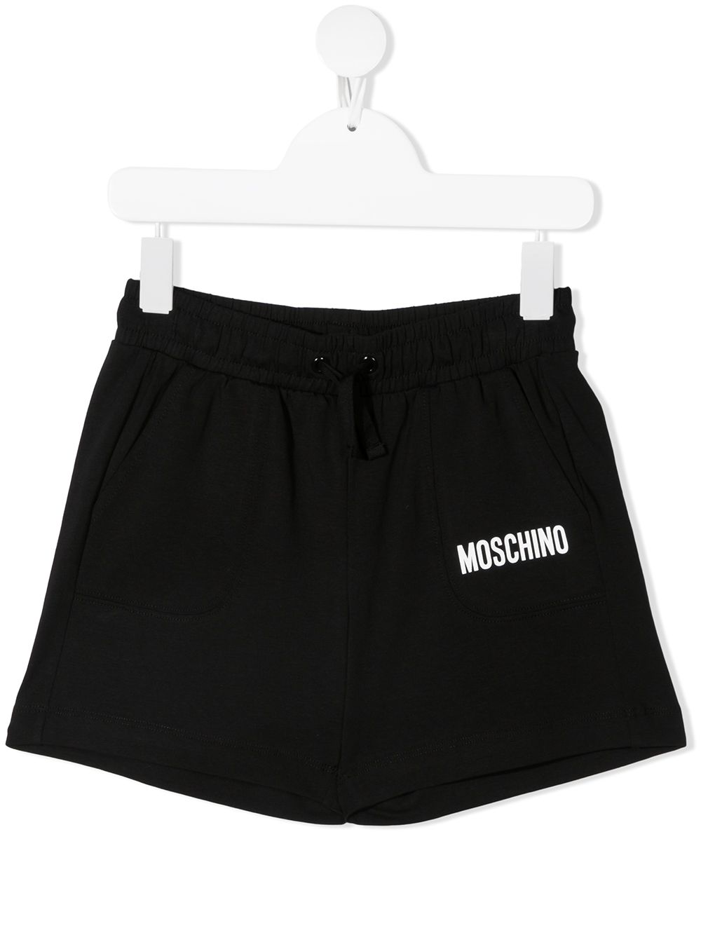 

Moschino Kids logo-embellished jersey shorts - Black