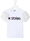 Moschino Kids tulle ruffle-sleeve T-shirt - White