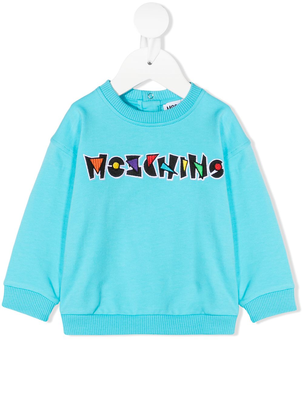 фото Moschino kids толстовка с вышитым логотипом