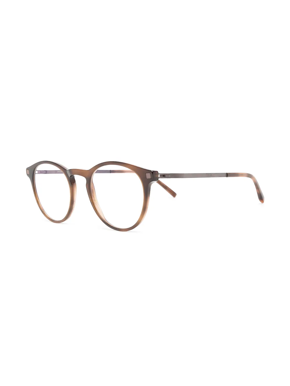Mykita Talani bril met rond montuur Bruin