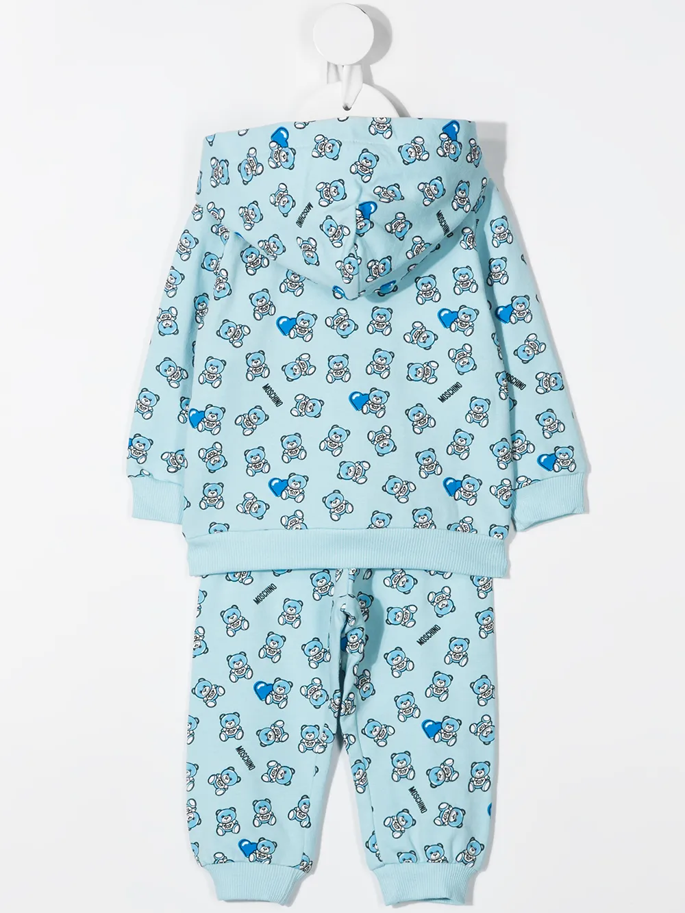 фото Moschino kids спортивный костюм с принтом teddy bear